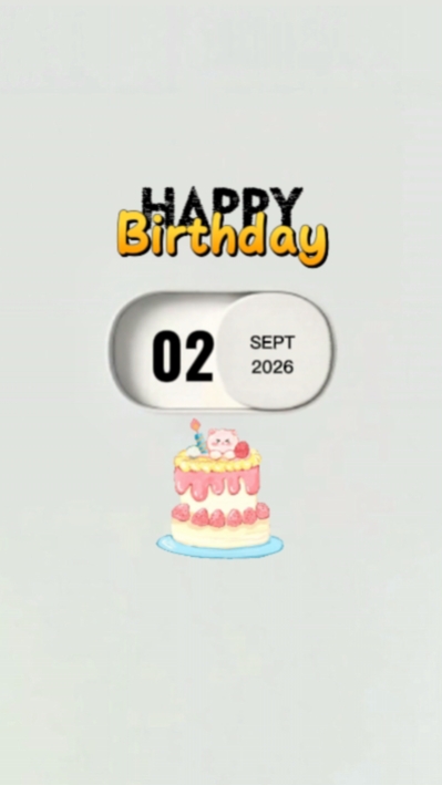 HBD 2th SEPTEMBER