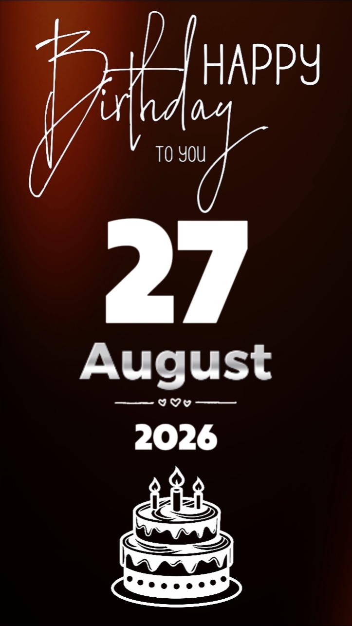 Birthday 27August