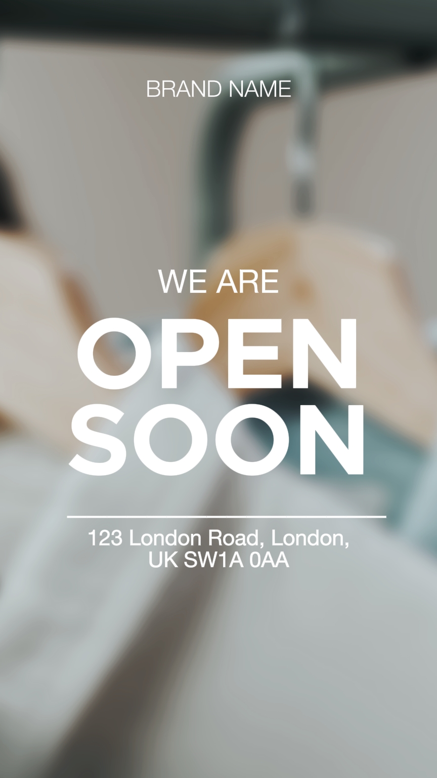 we're open soon