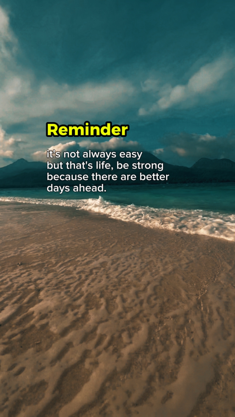 Reminder. 