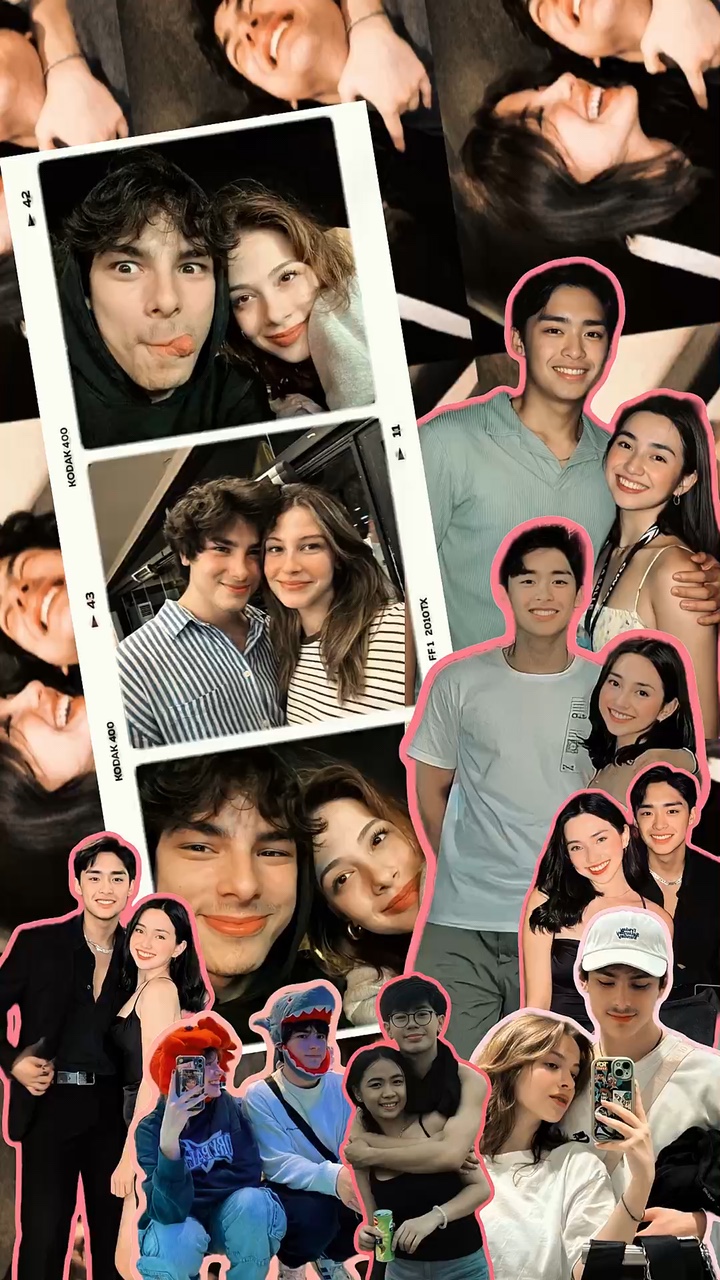 collage ng larawan ng mag-asawa