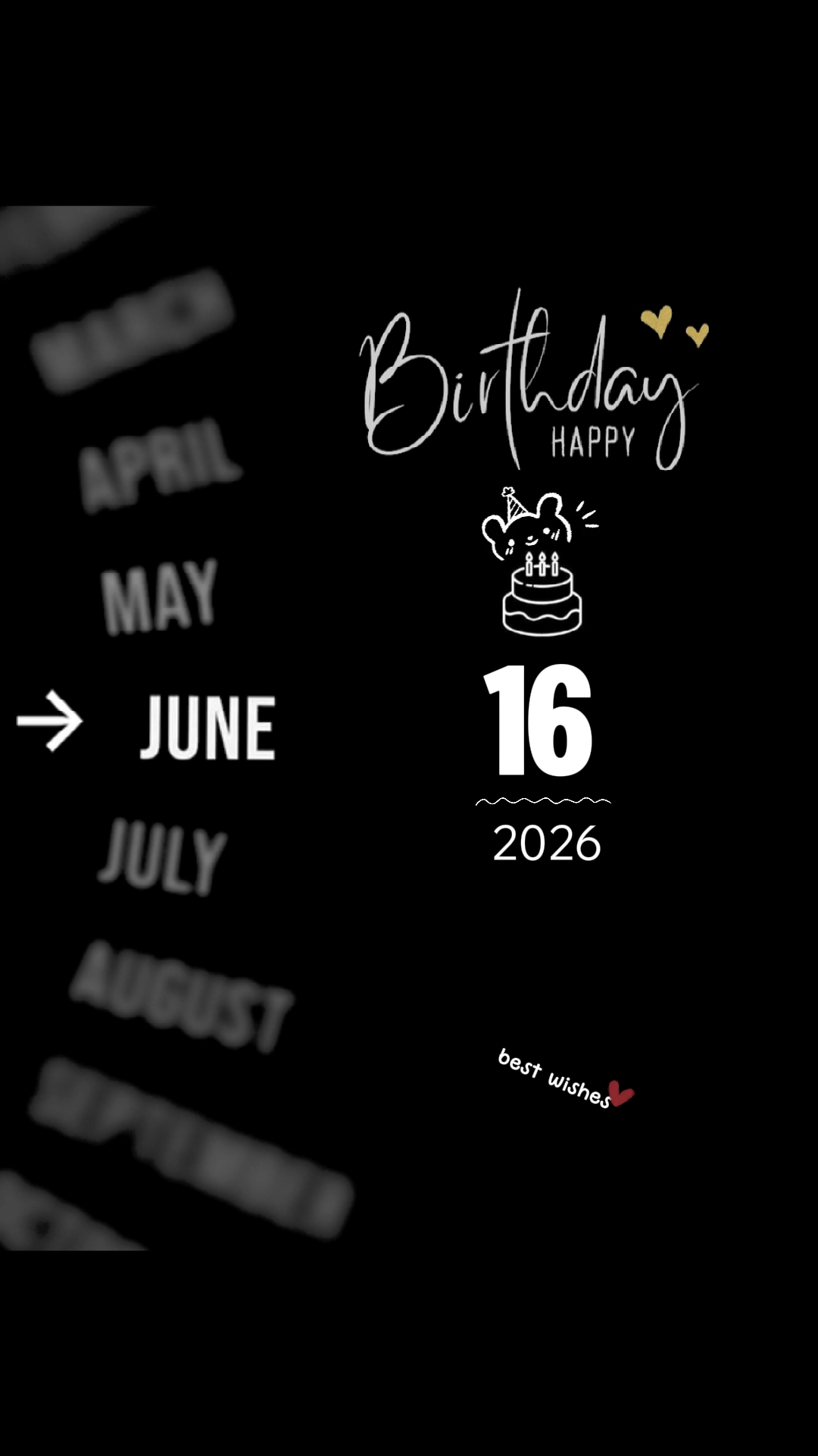 BDAY AŞK 16 HAZİRAN