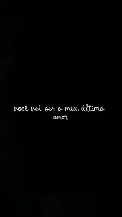 "Declaração de amor.