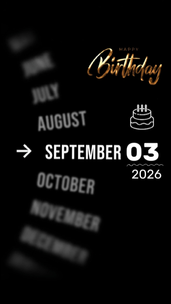 BDAY SON 3 SEPTEMBER