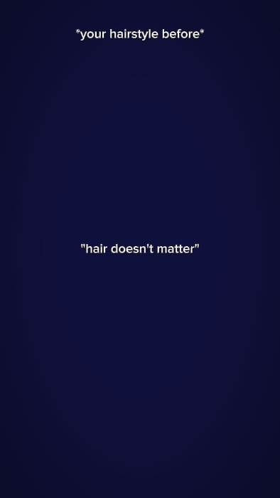 les cheveux n'ont pas d'importance