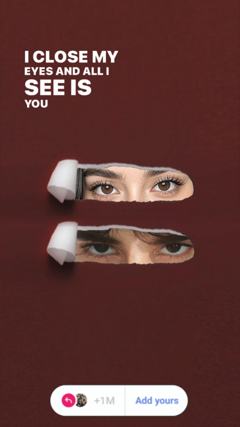 Tendência de olhos casal ig