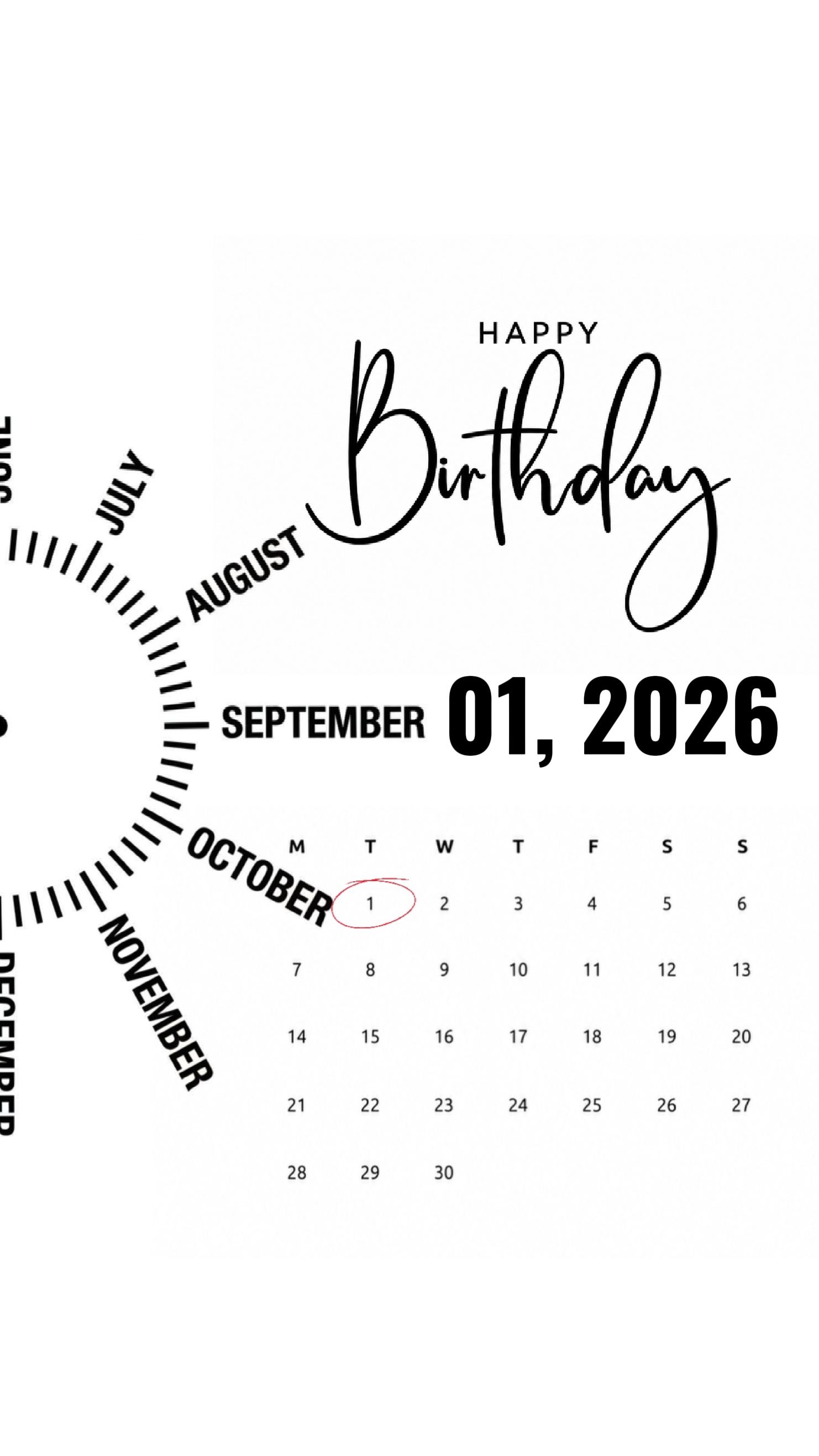 Birthday 1 September