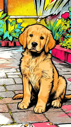 Pet pop Art Comic
