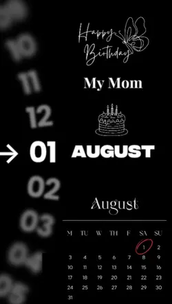 hbd mom 01 august