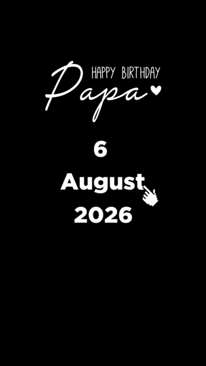 HBD PAPA 6 DE AGOSTO