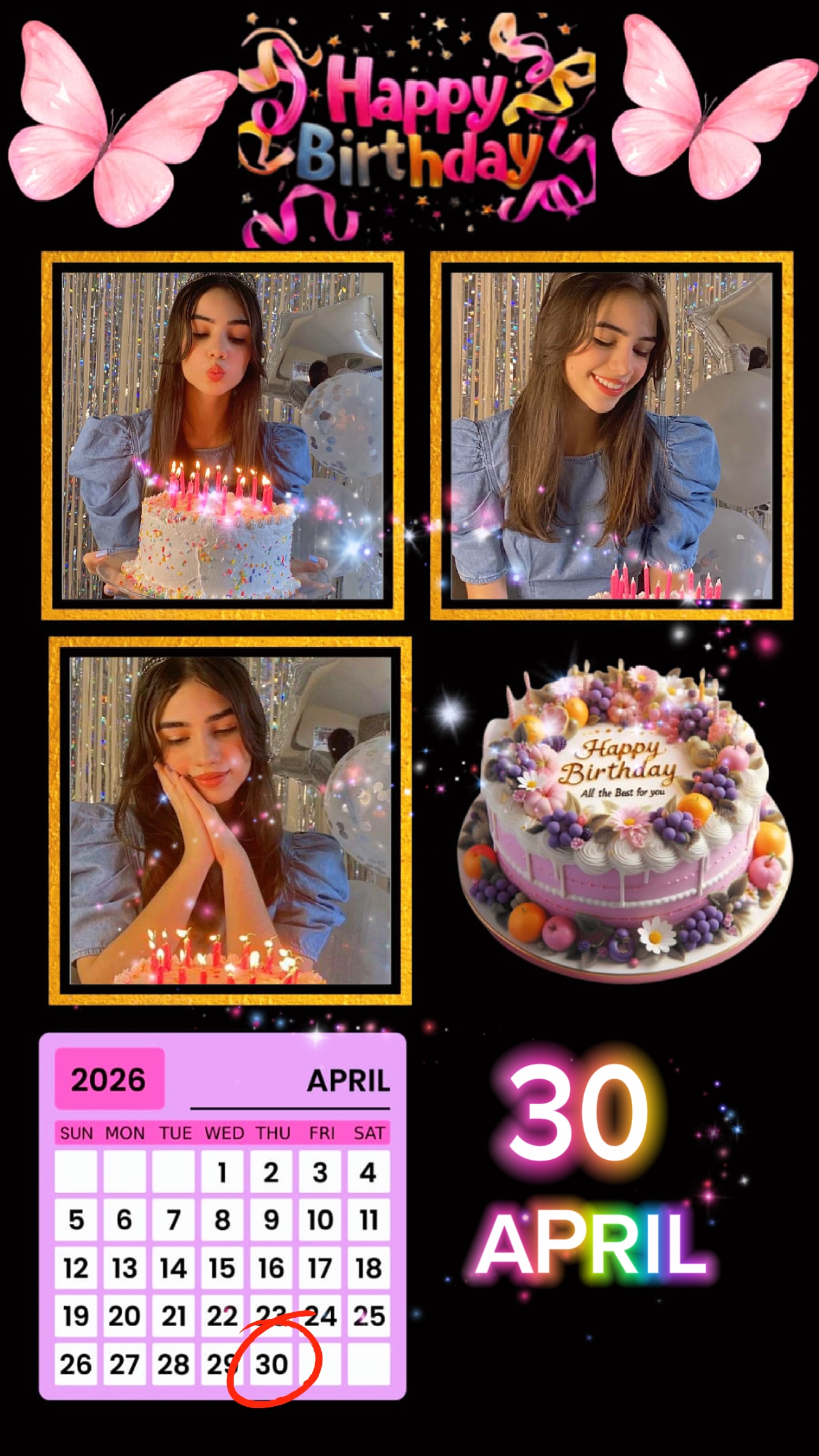 Cumpleaños 30 DE ABRIL 