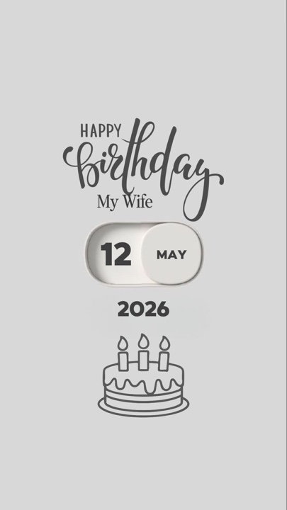 HBD 12 MAY MY WIFE