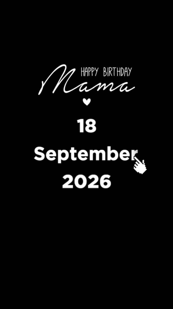 SELAMAT ULANG TAHUN MAMA 18 SEPTEMBE