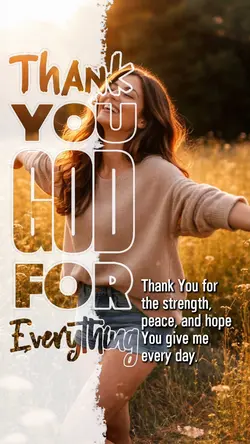 THANK YOU GOD
