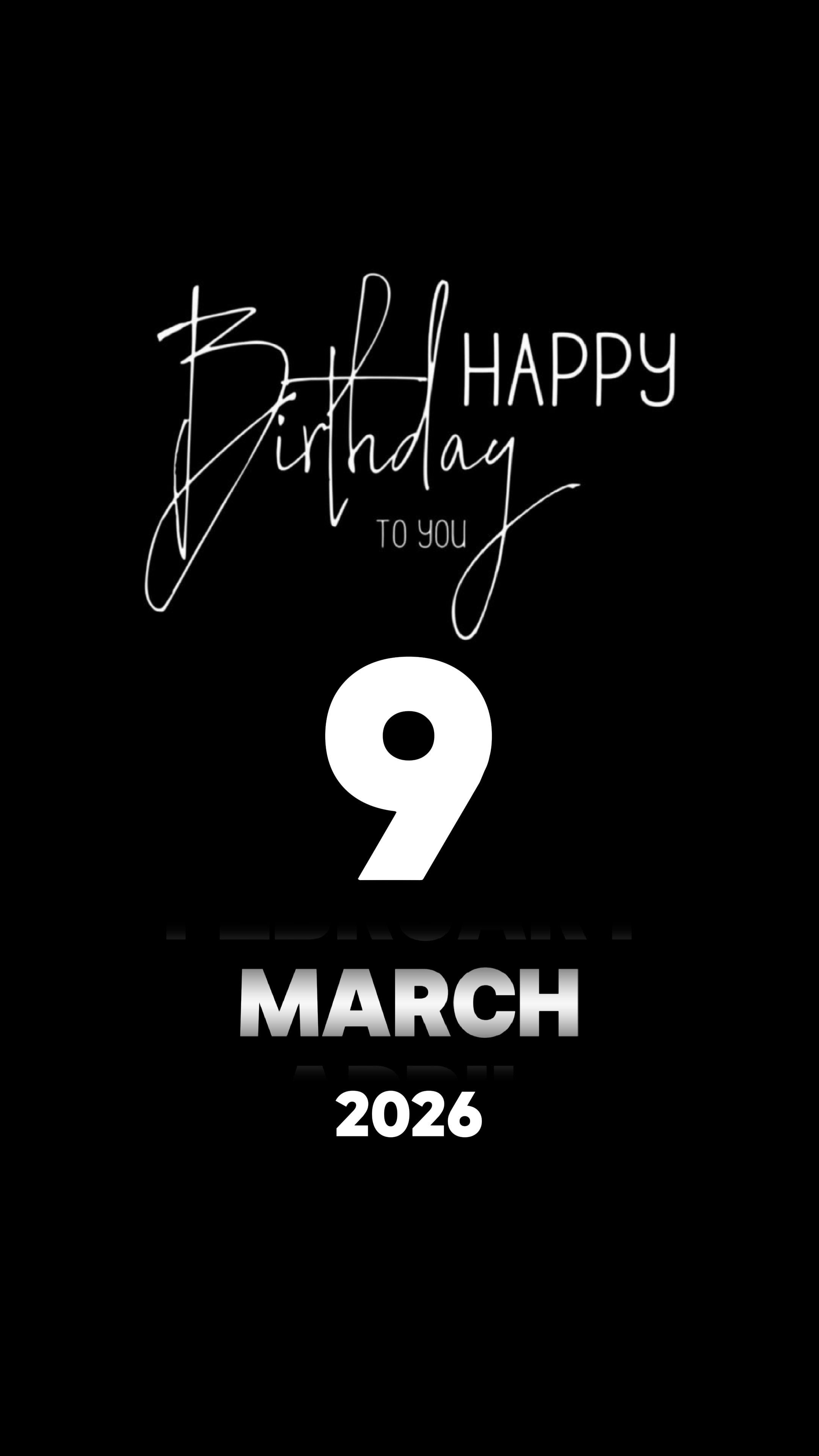 ANNIVERSAIRE 9 MARS 