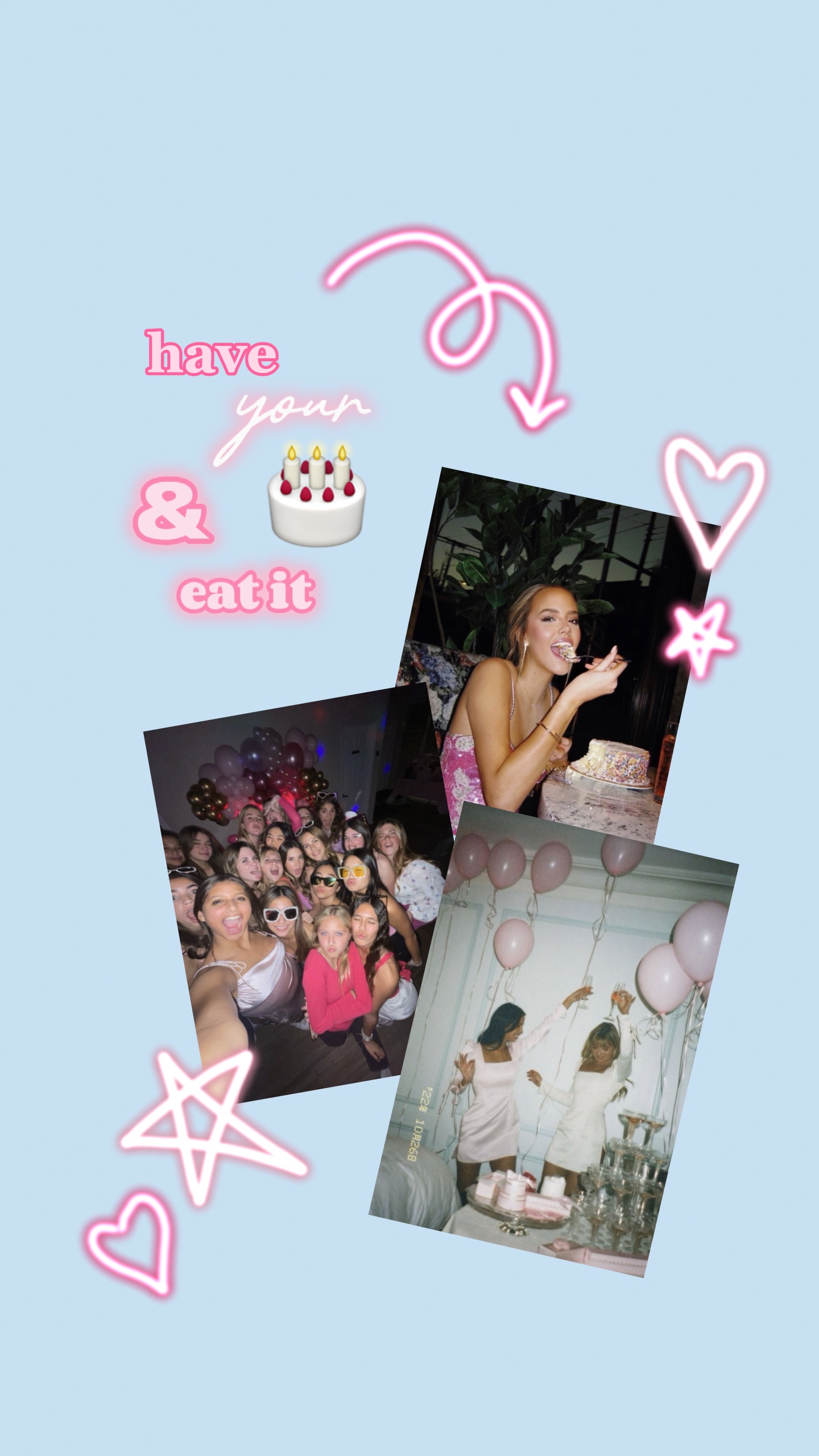 Modelo de aniversário 💞