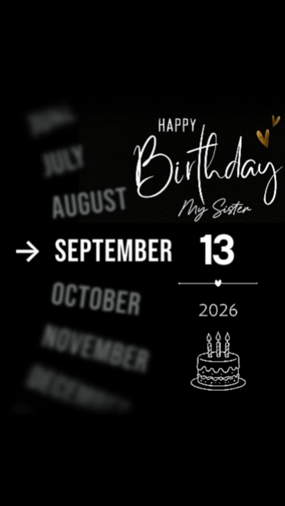 HBD SISTER 13 SEPTEM