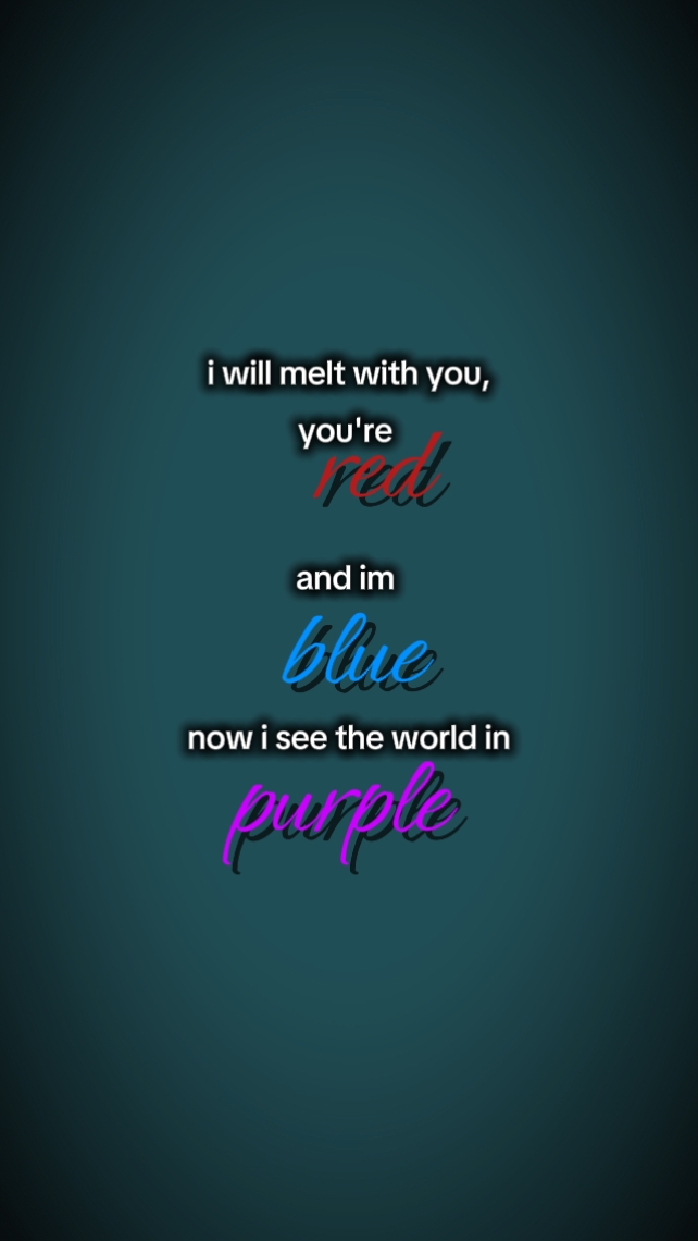 Rojo, azul, morado 