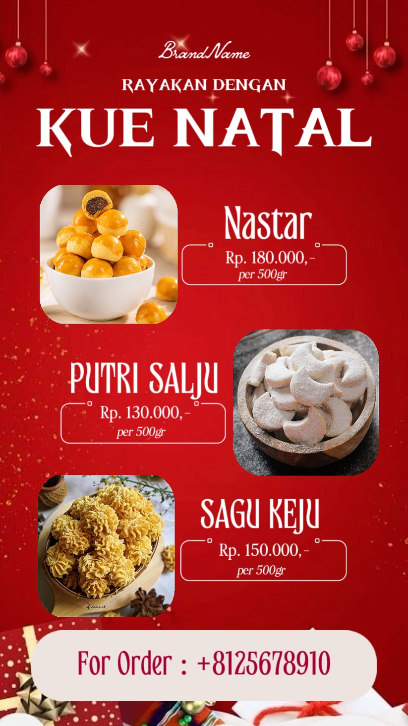 promosi Kue Natal