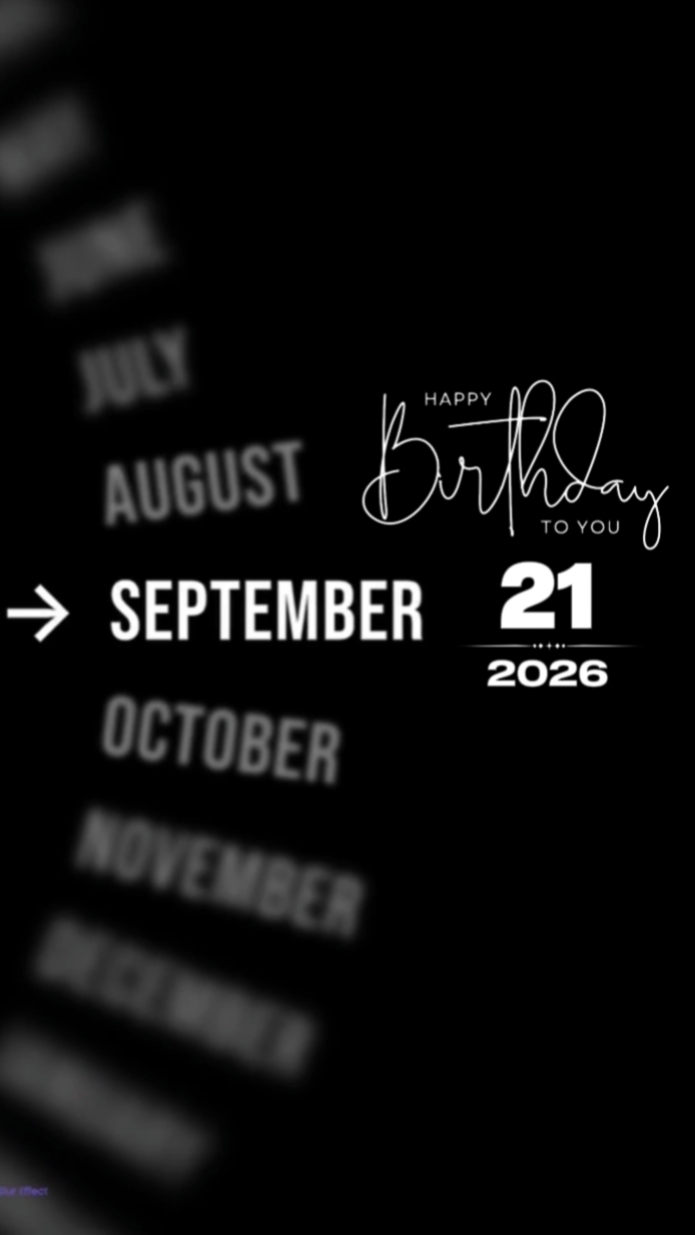 Septmber 21st Brthdy