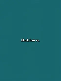 black vs color hair