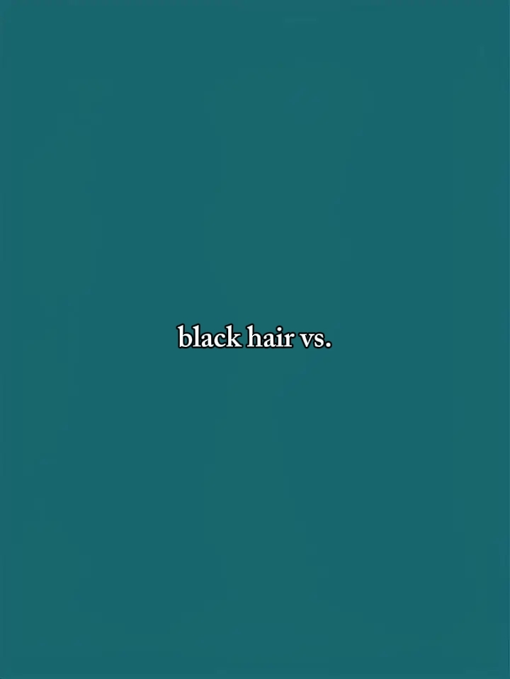 black vs color hair