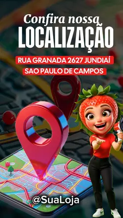 sua localização 