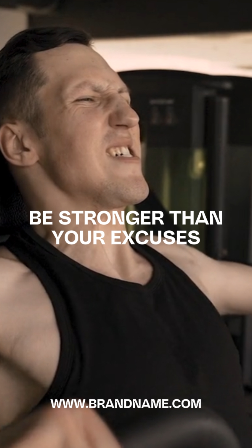 Kinetic Typography Gym Motivation IG Reel