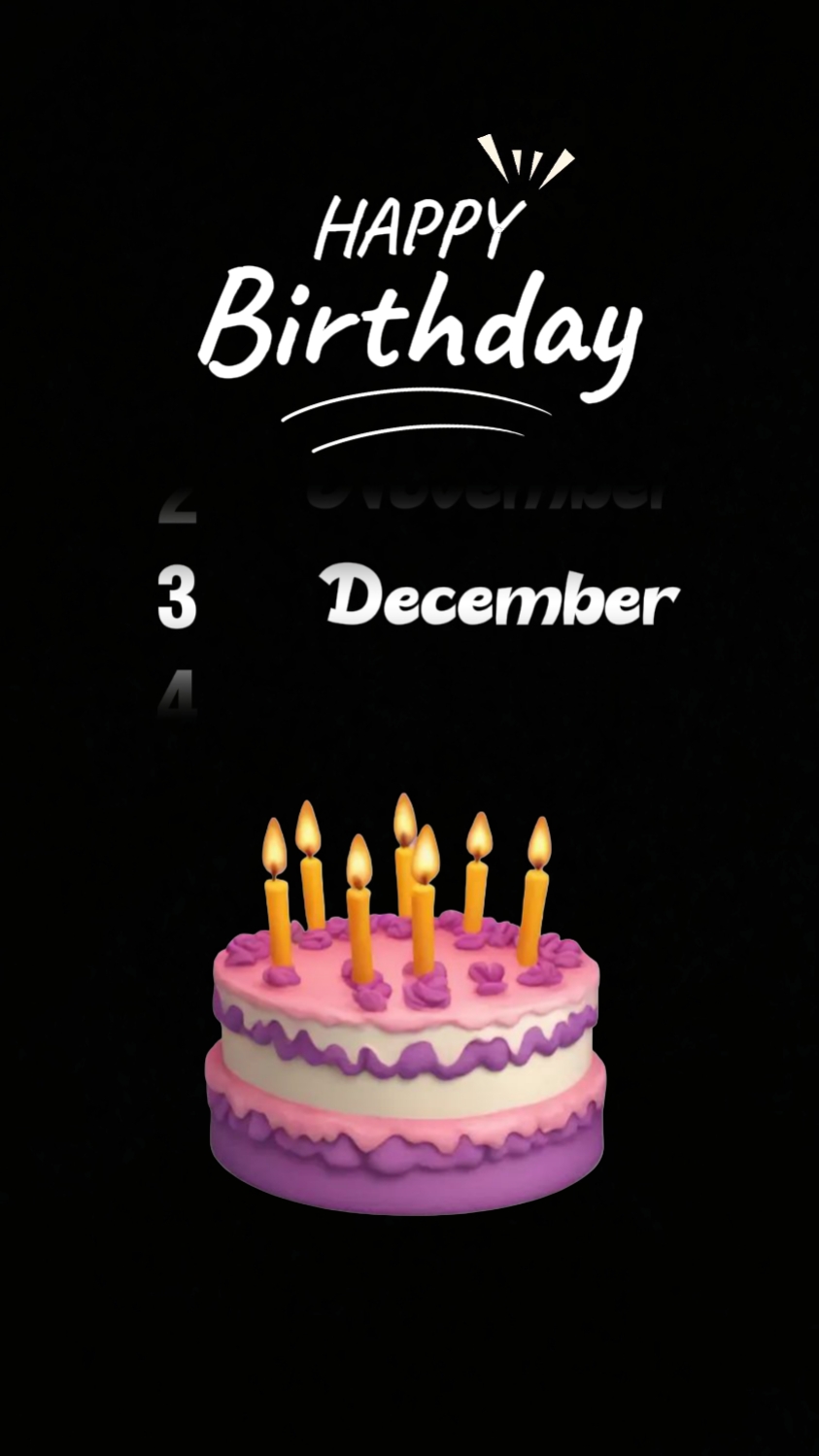 hbd to me 3 December