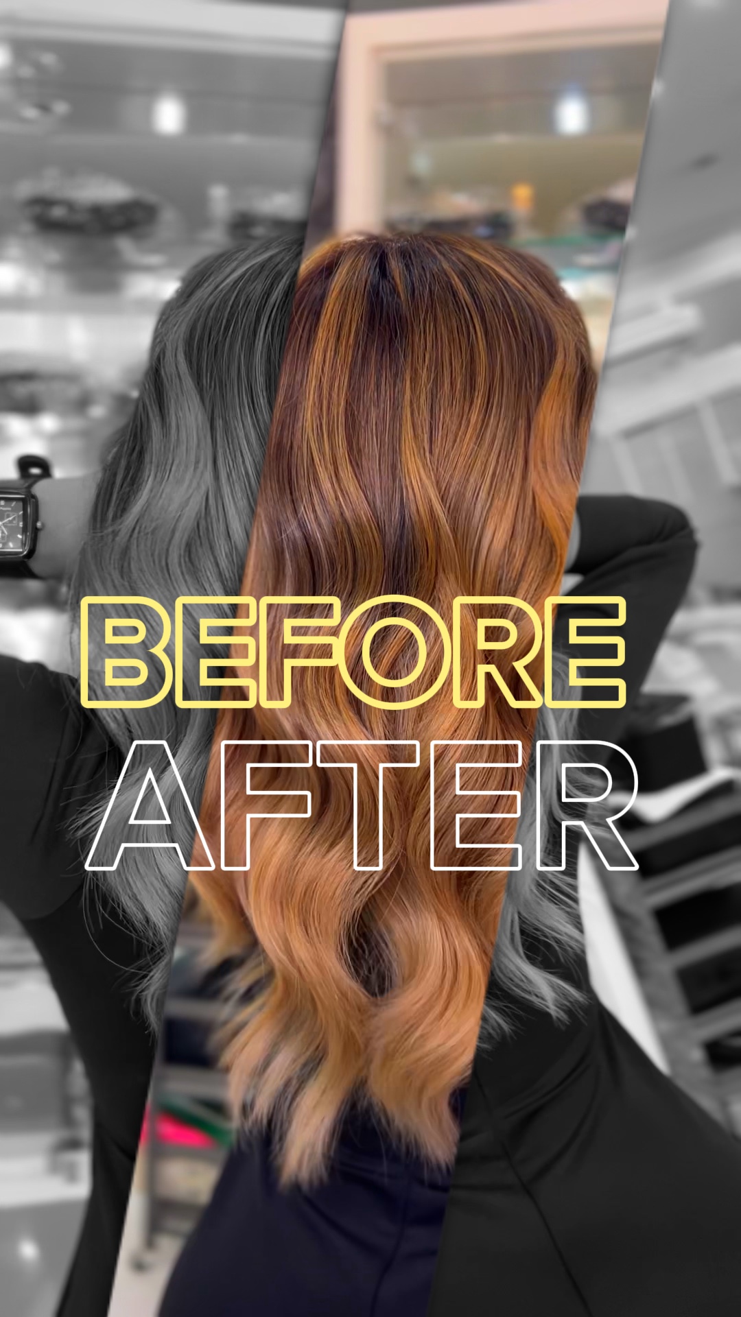 Avant après les cheveux