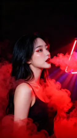 Ruby red smoke