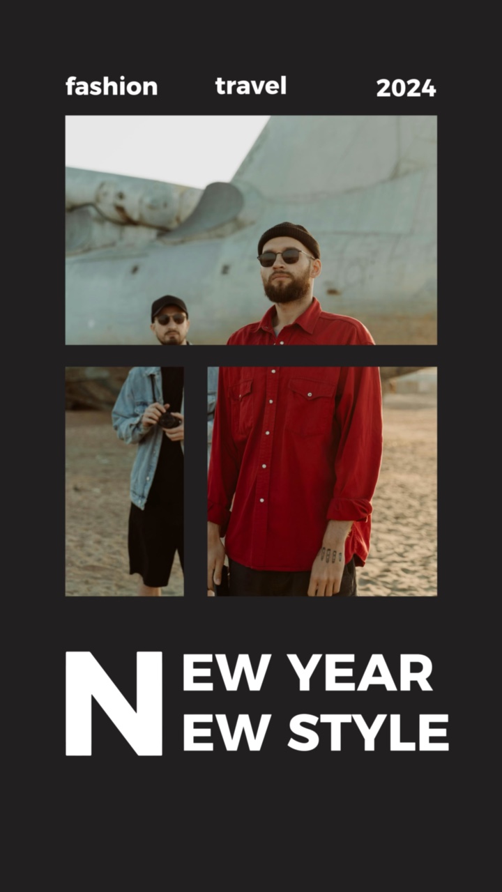 Affichage de vêtements de voyage Beat Matching TikTok Style 