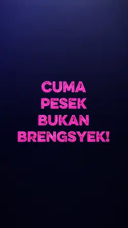 CUMA PESEK BUKAN.