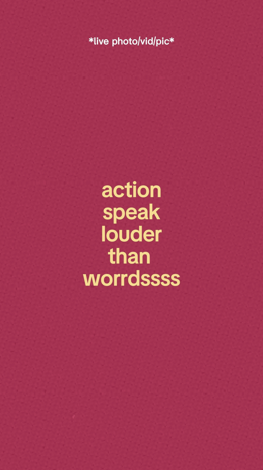 Action Speak Louder