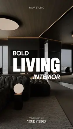 Bold living interior