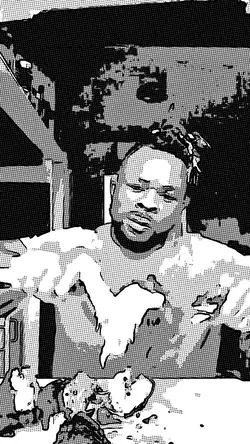 black and white e