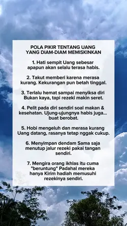 Pola pikir uang