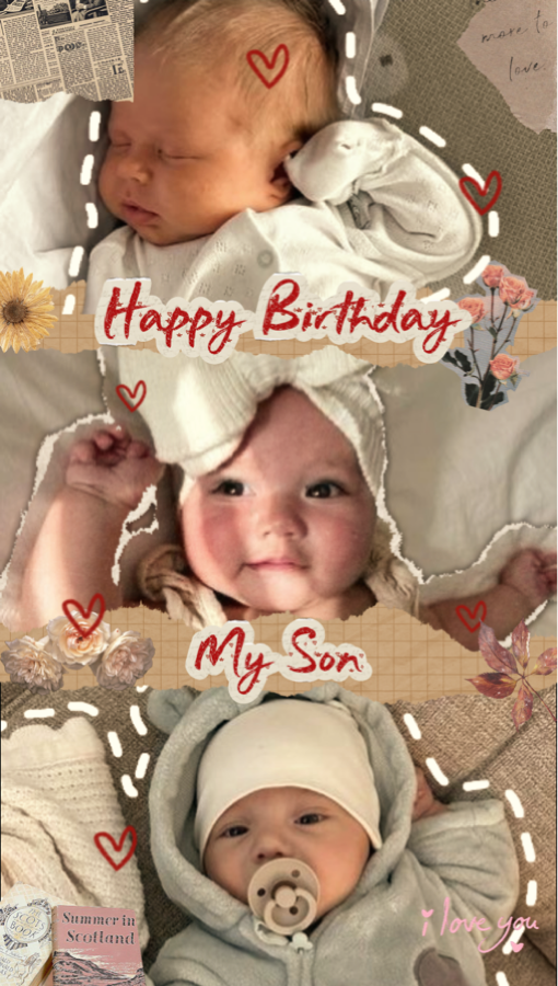 Feliz Aniversário. bebê