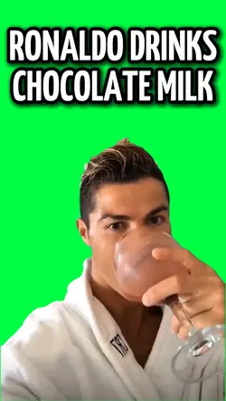 RONALDO DRINKS MILK