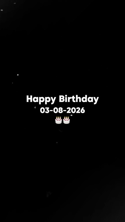 Aug 03rd Birthday 