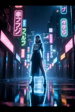 Cyberpunk neon
