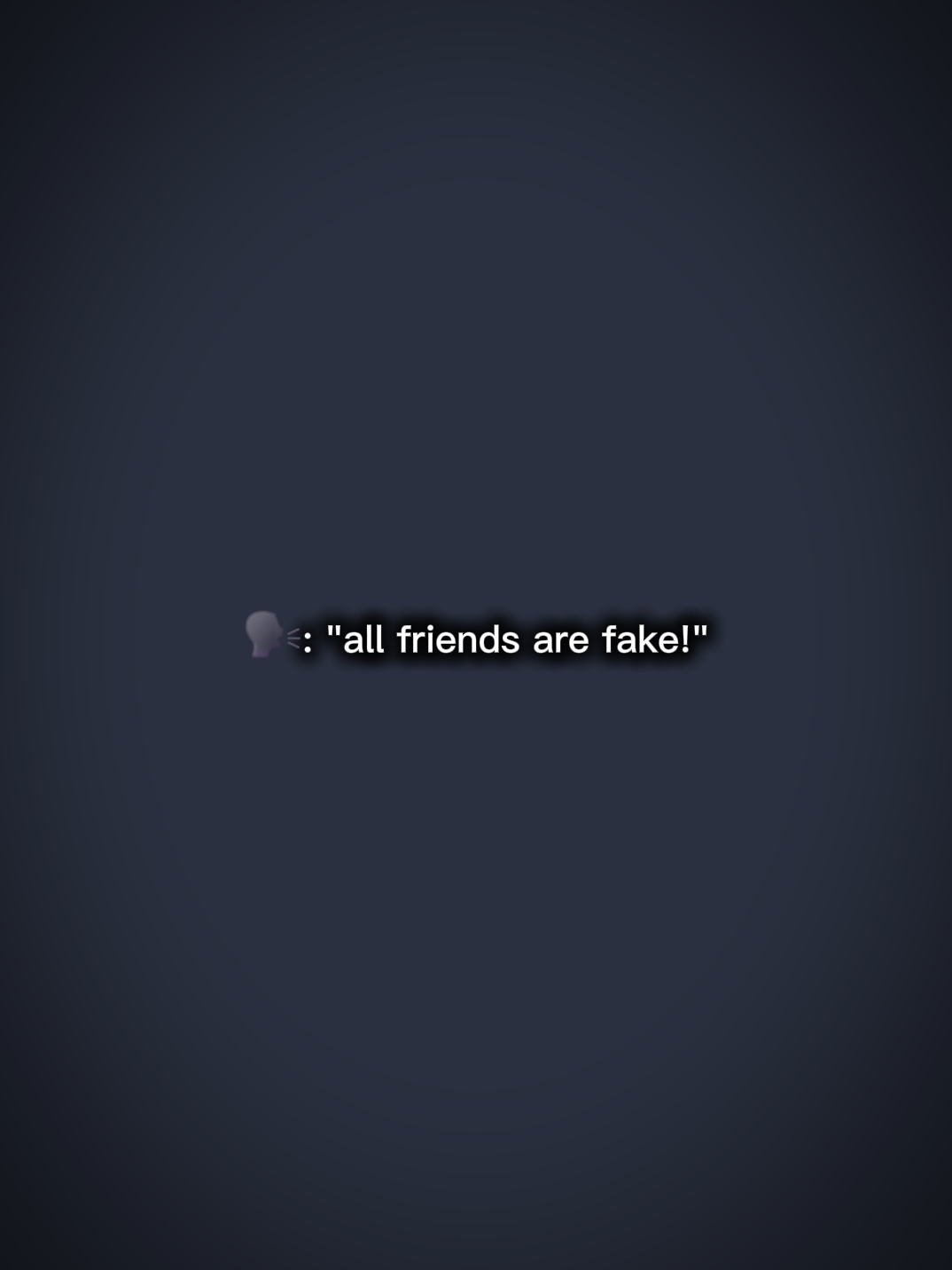 Todos los amigos son falsos