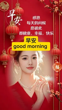 早安 good morning 