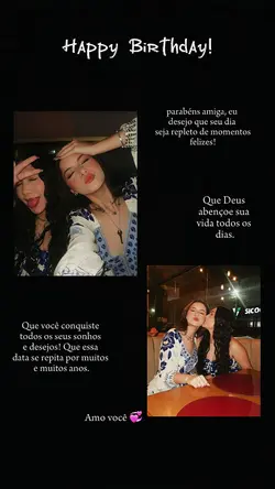 parabéns amiga 