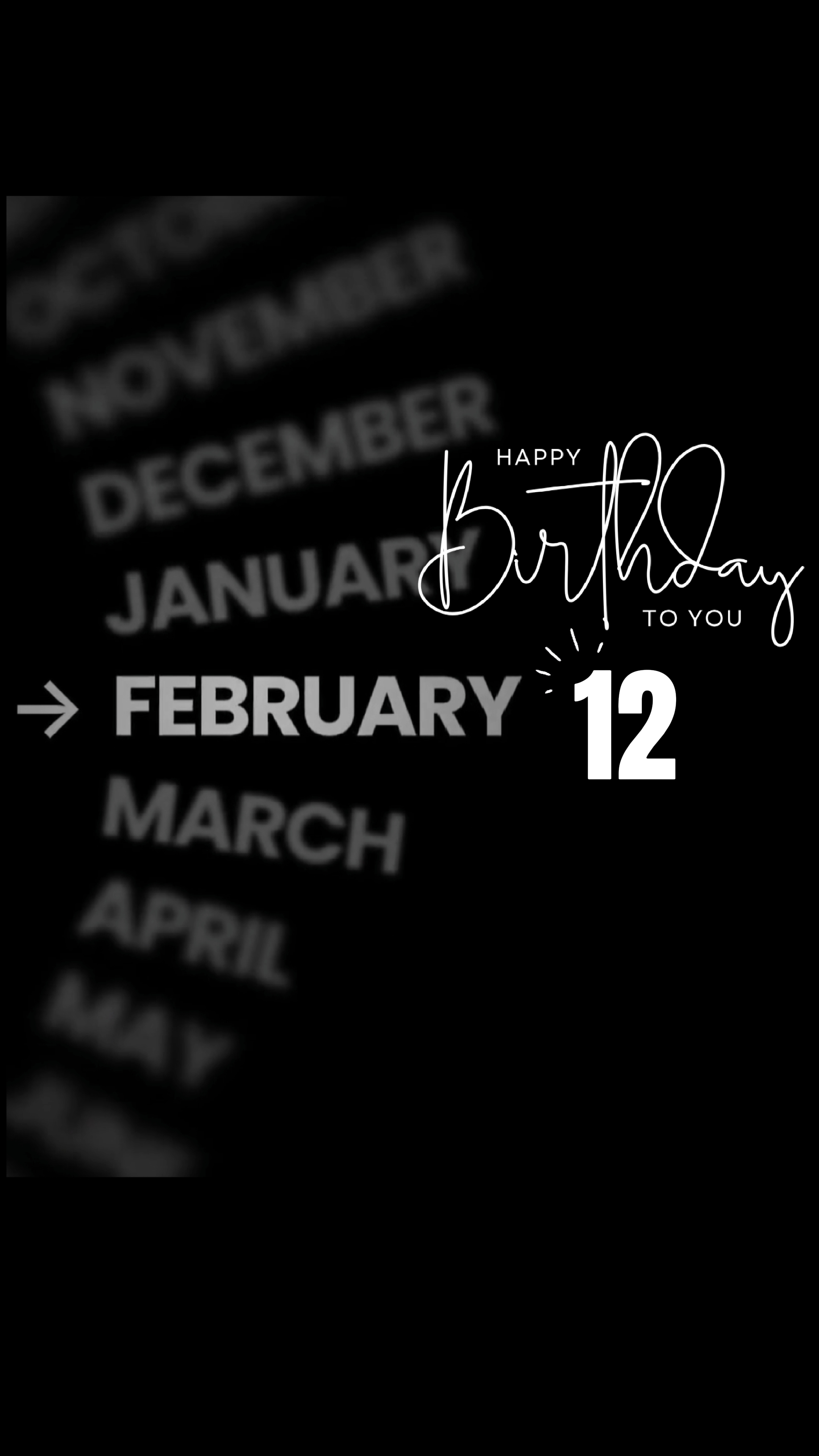 HBD 12 FEBRUARY 