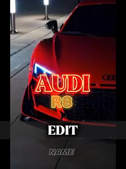 Audi R8 edit