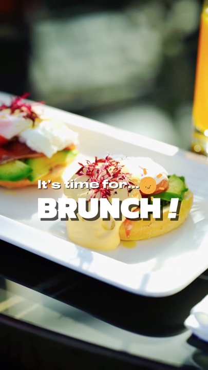 É hora do brunch 