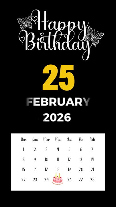 Hbd 25 february 2026