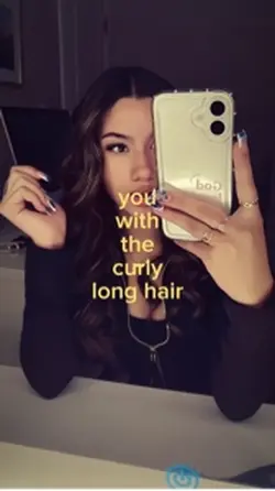 with the curly hair