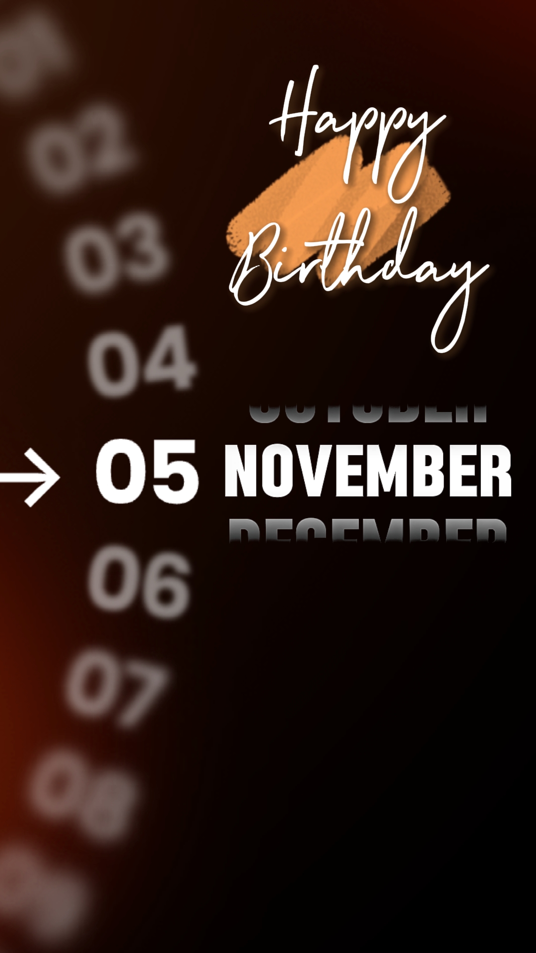 HBD 05 NOVEMBER